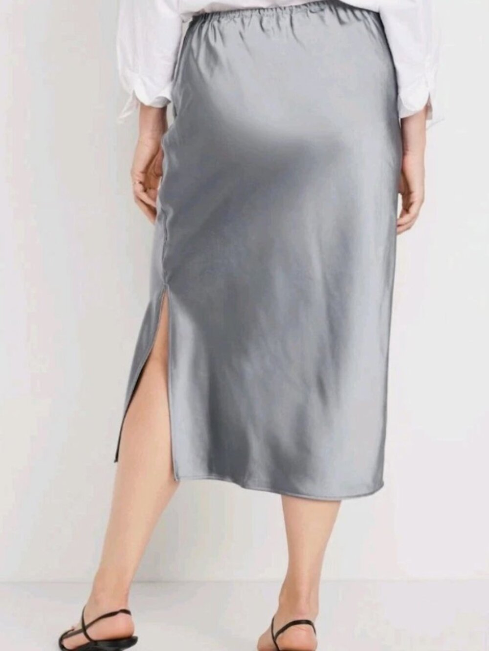 NEW Midi Satin Skirt, Old Navy, Color Tan, XS - Picture 7 of 7